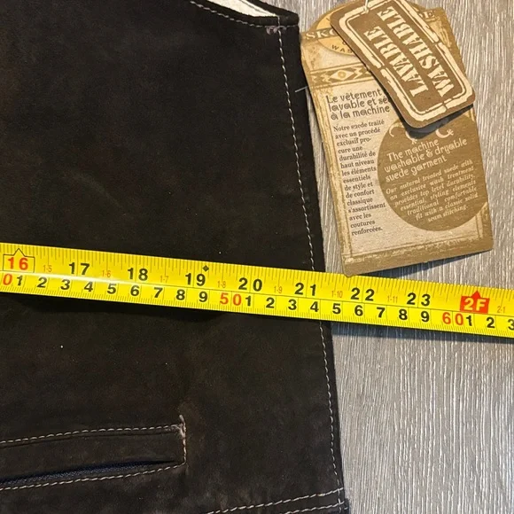 Vintage Skotts Suede Leather Vest – Western Cowboy Style (New) - Picture 10 of 11